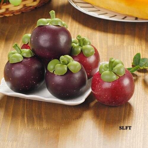 Party supplies props hotel supermarket home Shop Store decoration faux Fake Fruit Artificial Simulation Mangosteen model