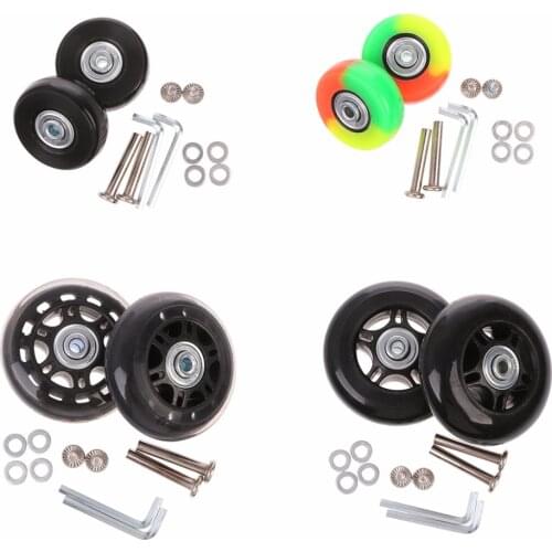 THINKTHENDO 360 Swivel Luggage Mute Wheel Suitcase Replacement Repair Wheels Accessory