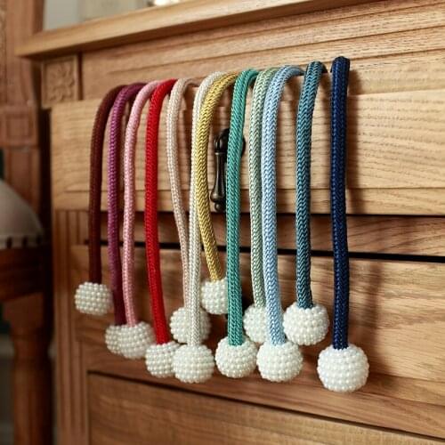 1Pc Pearl Magnetic Curtain Clip Curtain Holders Tieback Buckle Clips Hanging Ball Buckle Tie Back Curtain Accessories Home Deco