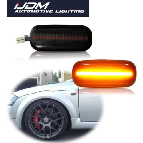 2pcs Car Amber Full LED Fender lamp For Audi A4 A6 A8 TT Front Fender Turn Signal Side Marker Light Turn Signal Light 12V T10