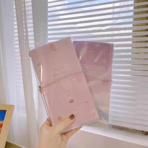 A6 Kawaii Weekly Monthly Planner Notebook Journal 4.9x7.3inch Cute Diary Notebook with Stickers Tape Set School Stationery Gift