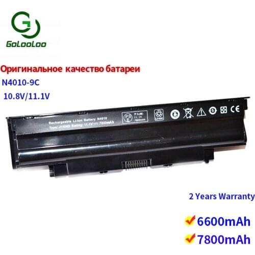 Golooloo 9 cells laptop battery N4010 for Dell 04YRJH 383CW 06P6PN 451-11510 07XFJJ 9T48V 312-0233 J1KND 312-1205 WT2P4