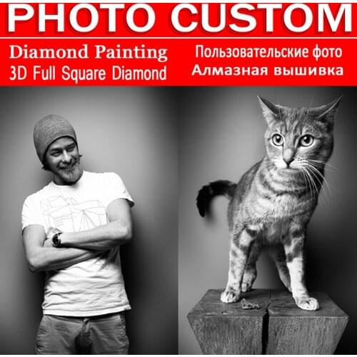 DIY Diamond Painting! PHOTO CUSTOM! Private custom 5D diy diamond embroidery cross-stitch home decor Mosaic Rhinestones Painting