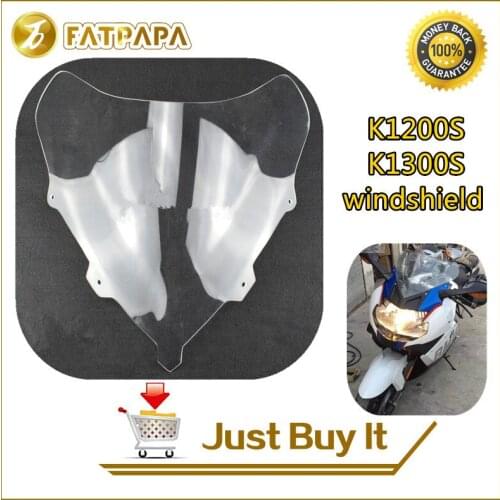 Free Shipping Motorcycle ABS Plastic Lens Front Windshield Fit For BMW K1200S / K1300S Windshield Shroud