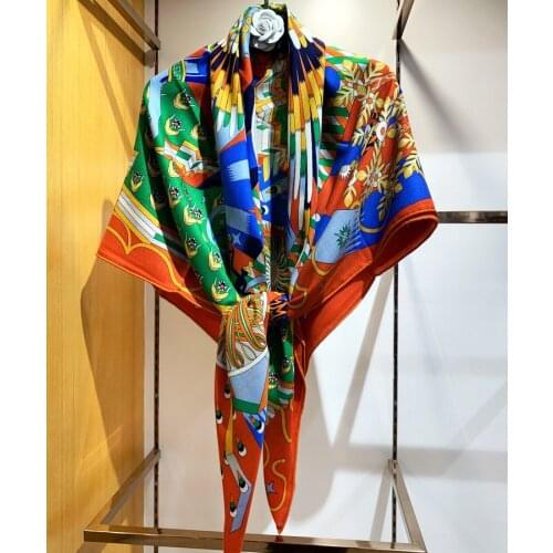 4 Colors Big Square Silk Cashmere Wool Scarf Wraps 30% Silk 70% Cashmere Scarf Women Hand Rolled Edges 140*140cm Large Shawls
