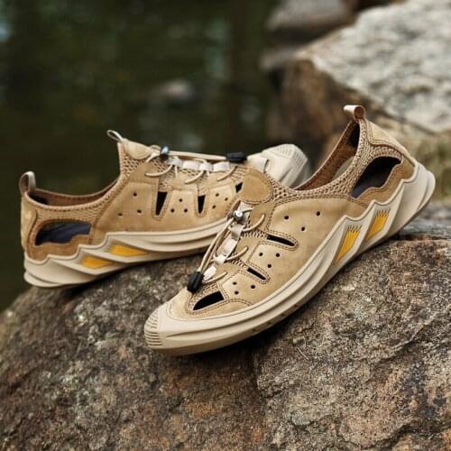 De sandali fashion sandalet men sandale beach slipper roman man 2020 sandels masculino uomo cuero rasteira sandalle para cuir