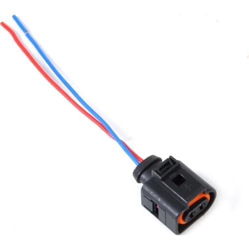DWCX 2 Pin Connector Plug Wiring 1J0973702 1J0973775A For VW Polo Golf Jetta Passat Audi A4 A6 A8 Q5 Q7 2004 2005 2006 - 2009