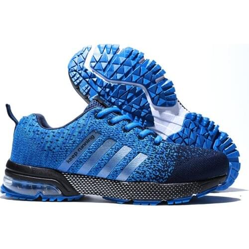 Hot Sale Plus Size 36-46 Breathable Air Running Shoes Men Outdoor Marathon Athletic Racing Shoes gym Sneakers Women Air Trainers