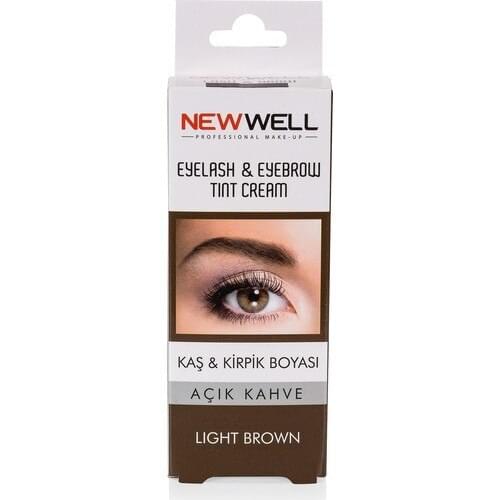 Eyebrow Eyelash Dye New Well Eyebrow & Eyelash Dye Light Coffee