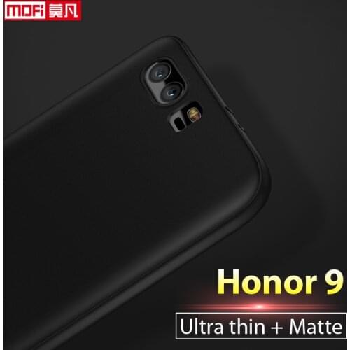 Matte case for huawei honor 9 case honor 9 cover ultra thin TPU soft back silicone black Mofi slim coque huawei honor 9 case