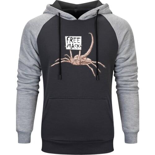 FREE MASK Mens Raglan Hooded Fashion Harajuku Sweatshirt Standard Outwear Clothing Winter Autumn 2020 Retro Moletom Masculino