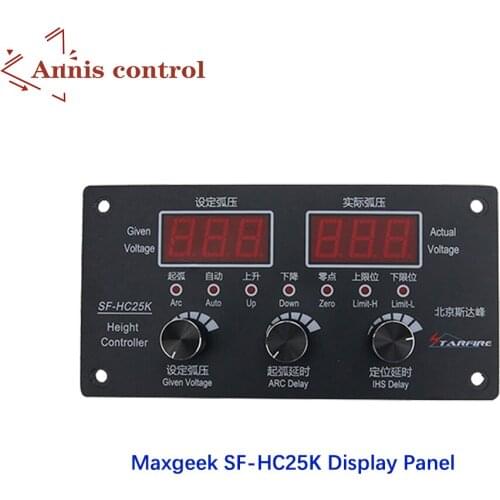 Maxgeek SF-HC25K Display Panel w/Encoder Knobs for Plasma Torch Height Control CNC Plasma Cutting Machines