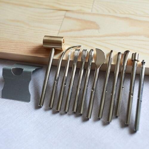 Flower Ironing Trowel, Knife Trowel, Tendon Trowel, Flap Trowel, Copper Iron Head, Hand-made Ironing Tool for Fabric Dyeing