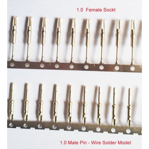 DB1.0mm Male Pin for DB Terminal Connector Gold plated for Nixie Clock Tubes IN12 IN18 QS27-1 SZ4-1 YS27-3