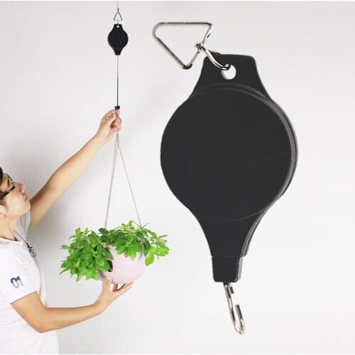 Telescopic Retractable Pulley Pull Down Hanger for Potted Plants Hanger for Adjustable Potted Plants Hanger Hanging Flower Hook