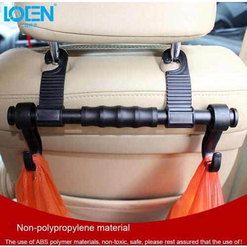 Universal Car seat headrest back Double Hanger Holder Hooks Clips organizer for Bag Purse clothes pocket Interior Accessories