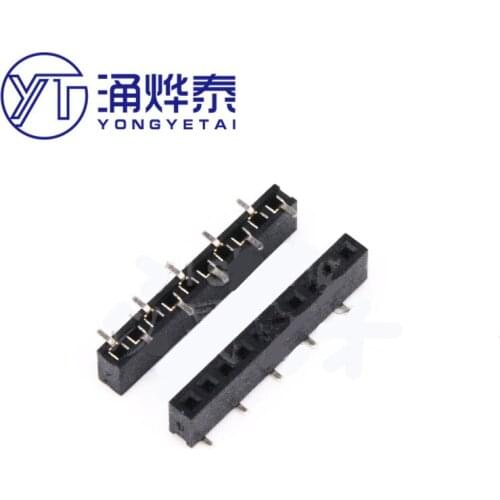 YYT 10PCS 2.0MM pitch single row vertical paste female seat misaligned patch female row female 1*10P positive pin