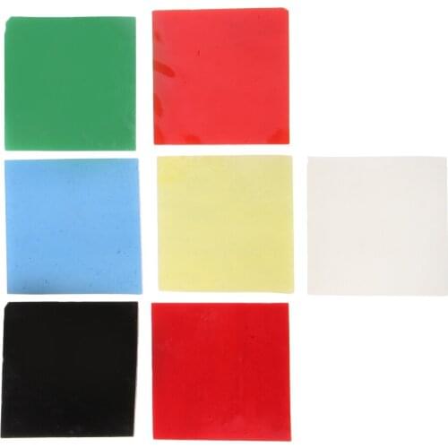 128g/Set Mixed Beautiful Square Millefiori Glass Fusing Glasses Microwave Kiln Accessories for DIY Arts and Crafts Decoration