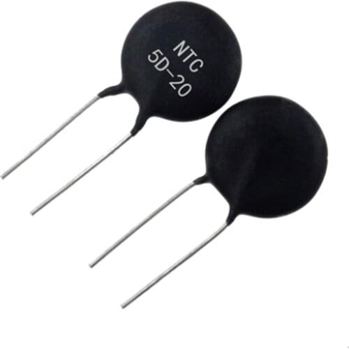 Free shipping 10PCS NTC5D-20 5D-20 negative temperature thermistor chip size 20 NTC 5D-20 5 Hot Ott price