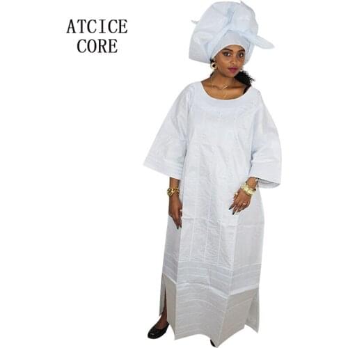 Free shipping new african bazin 100% COTTON design embroidery clothes A197