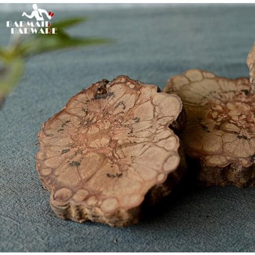 Wood Coasters Table Cup Mat Kitchen Mat Pad For Bar Cocktail 1pcs 9-11cm (diameter) Wintersweet Wood Slices