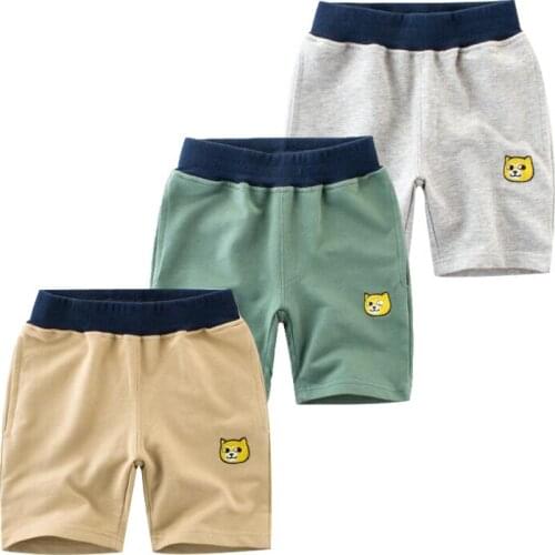 Children Boys Cloth Summer New Baby Boy Pure Cotton Shorts Pants For Child Cartoon Casual Mid Waist Elastic Sports Trousers