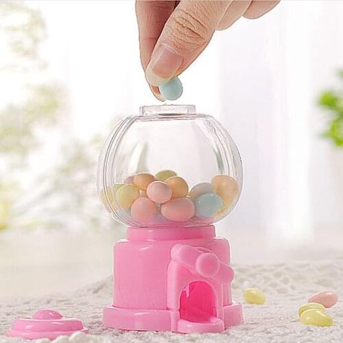 Mini Children Gift Candy Dispenser Box Bottle Candy Box Toy Machine Creative Bubble Storage Jar Candy Dispenser Kids Coin Bank