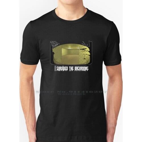 I Survived The Backrooms - High Quality T Shirt 100% Pure Cotton Creepypasta Backrooms The Backrooms Creepy Cool Horror Horror