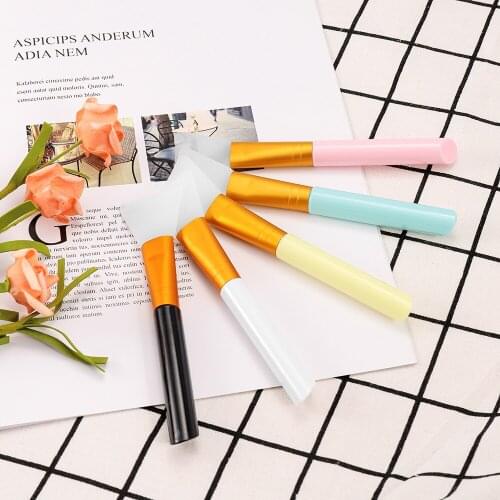5Color Silicone Brush Easy to Clean For Epoxy Resin Molds Jewelry Making Tools Gel Stirring Soft Head Brush Makeup Tool Supplies
