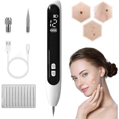12 Level Laser Plasma Pen Freckle Remove Machine Face Dark Spot Mole Removal Body Wart Tag Tattoo Remover Beauty Salon Skin Care