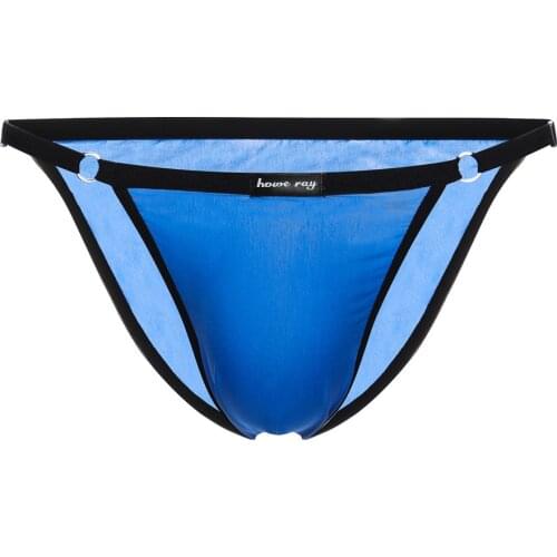 Hot selling!brand howe ray Mens sexy lingerie sexy solid ice silk underwear Men transparent breathable mens gay G-string