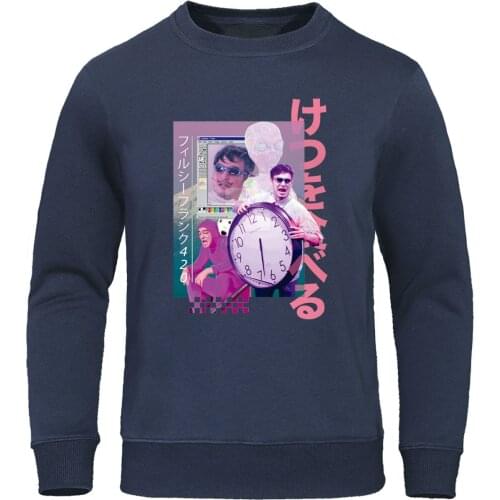 Vaporwave Filthy Frank Men Hoodies Sweatshirt 2019 Autumn Winter Mens Streetwear Fleece Warm Hoody Pulp Fiction Hip hop Pullover