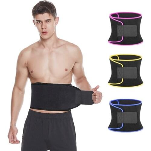 Neoprene Gym Slimming Sweat Belt Waist Trainer Band Weight Loss Wrap Women Men Waisr Trimmer Adjustable Back Support Body Shaper