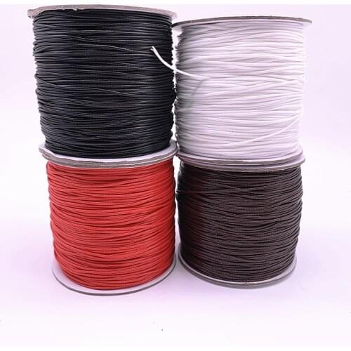New 1.2mm 10meters Waxed Cord Waxed Thread Cord String Strap Necklace Rope Beads for Jewelry Making DIY Bracelet