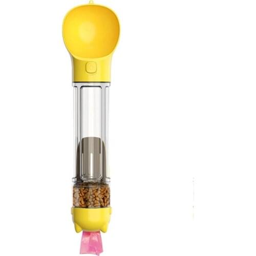 Pe tDogs Portable Outing Water Food Cup 500ml Water Capacity + Toilet Bag Box + Dog Food Box Pets Multifunctional Feeders