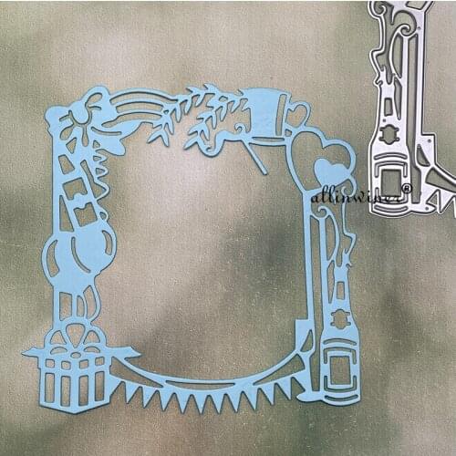 Celebration frame Metal Cutting Dies Stencils For DIY Scrapbooking Decorative Embossing Handcraft Die Cutting Template