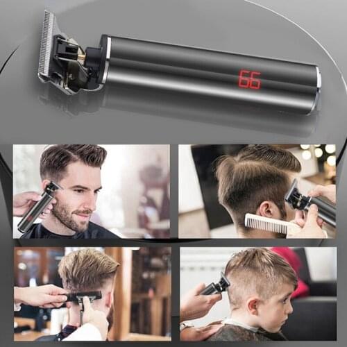 Adults Kids Professional USB Electric Hair Clipper Portable Barber Trimmer Rechargeable Cordless Electric Hair Cutter