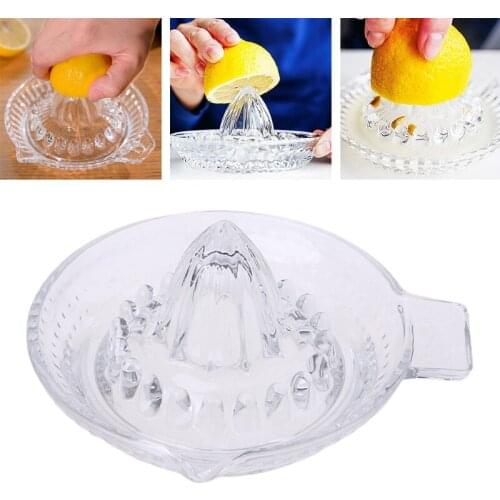 H37D Glass Manual Juicer Citrus Fruit Juicer Kitchen Orange Lime Lemon Squeezer Fruit Press Juice Machine Fruit Extractor