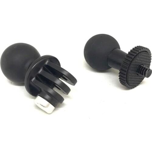 For Gopro Tripod Mount Ball Head Base 1/4 Tripod Adapter for GoPro Hero 5 4 3 2 1 Sjcam Xiaomi YI Sport Action Camera Converter