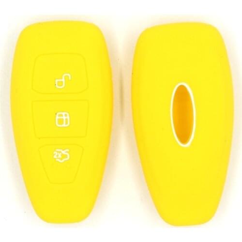 4PC Silicone Key Holder For Ford Focus Edge Fusion Flex F150 F250 F350 F450 Taurus Mustang C-Max Expedition Car Key Cover Case