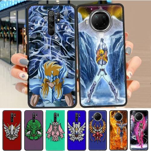 Saint Seiya Cygnus Case for Xiaomi Redmi Note 9S 8T 8 7 10 Pro Max 9 9T 9C 9A K40 8A 7A Phone Black Soft Coque Funda
