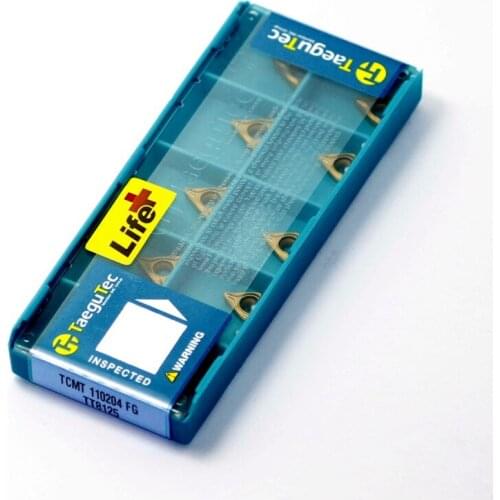 TCMT110204FG TT8125 10pcs/lot TaeguTec Turning inserts free shipping