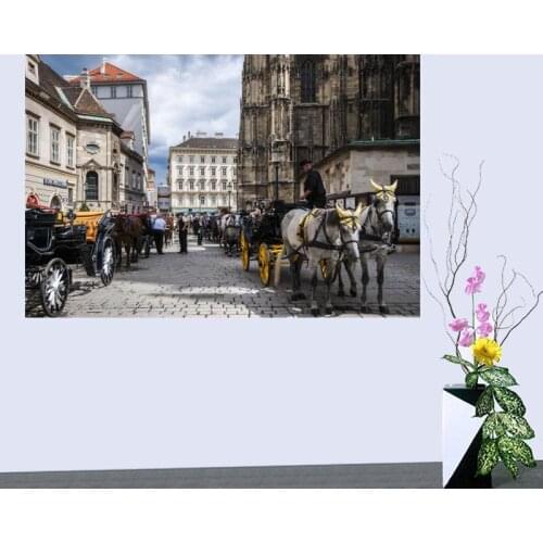 Custom Vienna Cloth Silk Fabric poster Home Decoration Wall Art New Cloth Silk Fabric wall poster print