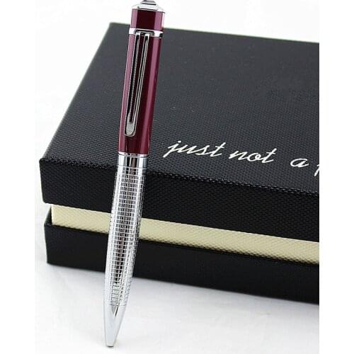 High-End Metal Rotating diamond Ballpoint Pen Blue Ink Refill Signature Child Student Writing Stationery School Office Supplies