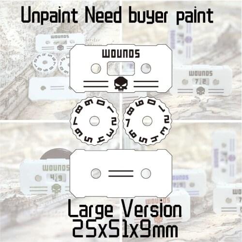 Wargame Base World - Wound Counter 00-99 Wound Counter - 4 sets- need buyer paint -Large version