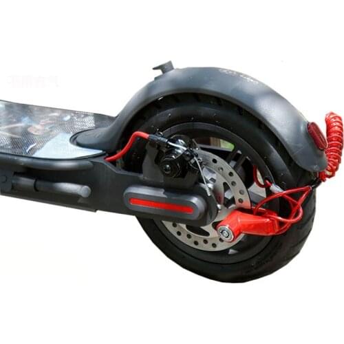 For Xiaomi M365 Electric Scooter Disc Brake Lock Bicycle Reinforced Anti Theft Lock Mountain Bike Lock Accessories