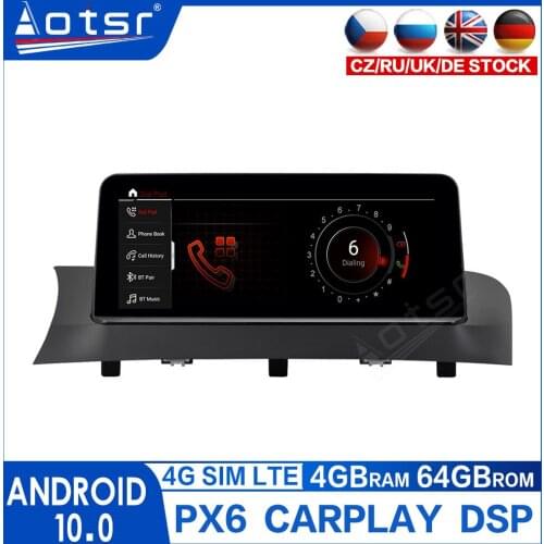 10.25'' IPS 1920*720P 4G LTE Android 10.0 Car Multimedia Player for BMW X3 F25 X4 F26 CIC NBT System Autoradio Navigation GPS