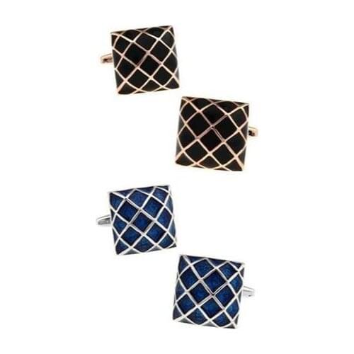 10pairs/lot Elegant Enamel Cufflinks Gold/Silver Plating Cuff Link Shirt Cuff Buttons Gift Business Style Mens Jewelry