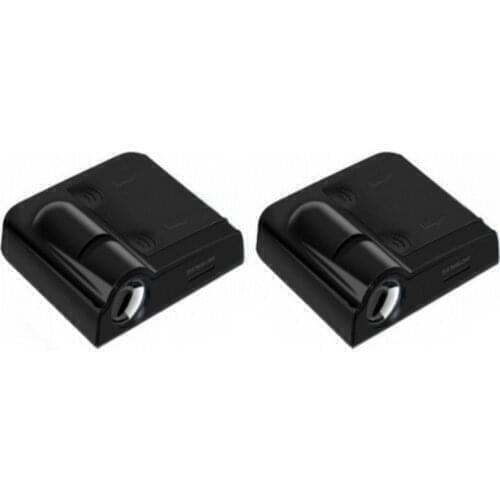 2pcs For Hyundai ix35 i30 i20 i40 Tucson Mistra Veloster Sonata Elantr Kona Hybrid Ioniq Santa LED Car Door Light Projector Logo