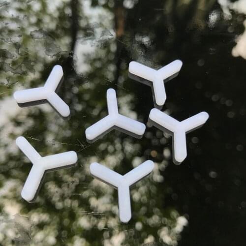 Wall Floor Tile Plastic Y Type Spacers Tiling Tools 3mm White 200pcs